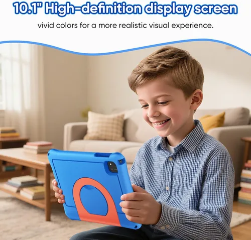 Miniatura 7 de Tablet infantil de 10 pulgadas, tableta Android 16 para niños, procesador Octa-Core, 24 GB de RAM, 64 GB ROM 1TF tarjeta expandible para niños Azul