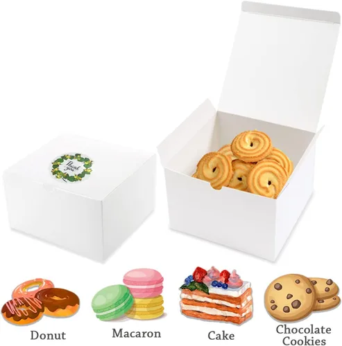 Miniatura 5 de Frantis Paquete de 24 cajas de regalo pequeñas de 3 x 3 x 3 pulgadas con tapas para cajas de regalo de fiesta, cajas de adorno, cajas de regalo