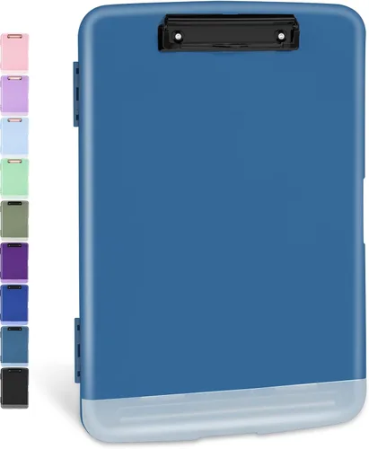 Miniatura 19 de Sooez Portapapeles con almacenamiento, tableros de clip de alta capacidad de 8.5 x 11 pulgadas con almacenamiento, carpeta de portapapeles