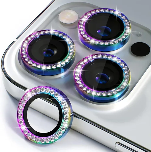 Miniatura 24 de Misea Compatible con iPhone 17 Pro/iPhone 17 Pro Max Protector de Lente de Cámara Brillante, Vidrio Templado 9H Cubierta de Cámara Protector