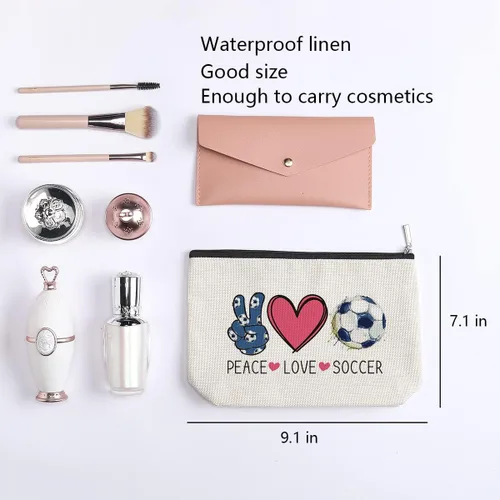 Miniatura 2 de Bolsa de maquillaje kdxpbpz Bolsa de regalos inspiradores para mujeres Regalo de cumpleaños para entrenadora Mejor amiga Hermana Hija Bolsa