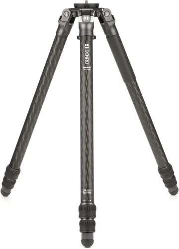 Miniatura 11 de Benro Mammoth - Trípode de fibra de carbono de 4 secciones con cabezal fluido WH15 Wildlife de 2 vías, cuenco resistente de 2.953 in, contrapeso