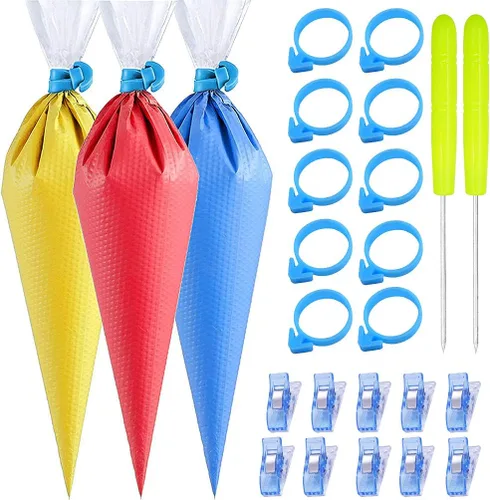 Miniatura 6 de 100 piezas de bolsas de tubería desechables - Bolsas de tubería sin punta Bolsas de pastelería Bolsas de glaseado para tubería Bolsas