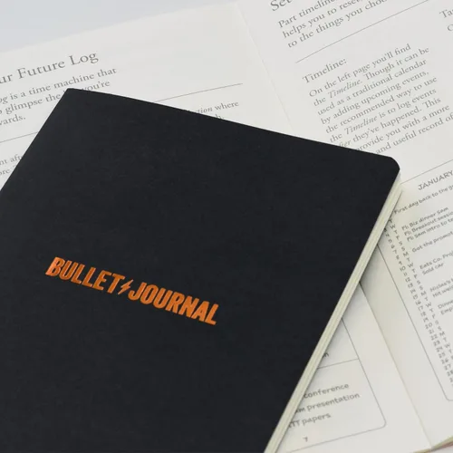 Miniatura 11 de LEUCHTTURM1917 The Official Bullet Journal Edition 2 - Cuaderno construido para BuJo, tamaño mediano A5 204 páginas de papel de 4.23 oz/m², con guía