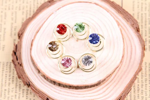 Miniatura 7 de Vpang 20 horquillas espirales para el cabello, espirales, espirales, bobinas para el cabello, pinzas para el cabello para boda, novia, diamantes