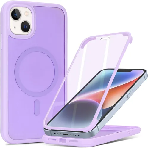 Miniatura 39 de Funda magnética para iPhone 12 mini con protector de pantalla integrado, compatible con MagSafe, para Apple 12 Mini, fundas de cuerpo completo