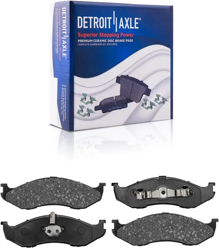 Miniatura 149 de Detroit Axle - Kit de freno delantero para Dodge Ram 1500 Durango Dakota Chrysler Aspen Dakota Driver Side Disco Freno Pinza de freno de cerámica