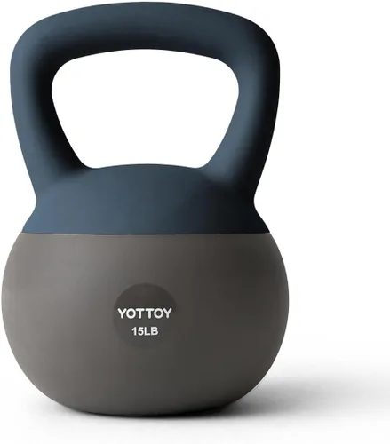 Miniatura 27 de YOTTOY Pesa rusa suave, juego para entrenamiento de fuerza y entrenamientos en casa, base acolchada de lados suaves, mango ancho, ideal