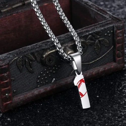 Miniatura 2 de Rehoboth Collar con colgante de jersey de fútbol rugby número 0-99 para mujeres y hombres, cadena ajustable de acero inoxidable de 22+2 pulgadas