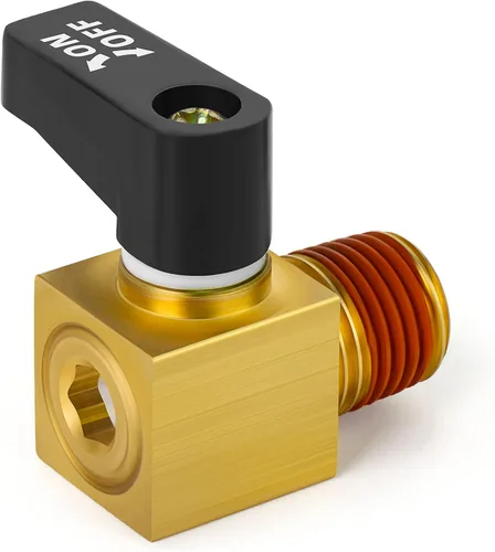 Miniatura 2 de TAISHER Accesorios de compresor de aire de válvula de bola de drenaje de latón 5 unids 1/4 "NPT macho