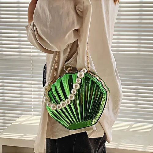 Miniatura 3 de Women Mini Seashell Evening Clutch Top-Handle Bag Cross-body Bag