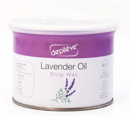 Depileve Tira de cera para depilación - Cera de colofonia de lavanda para pieles sensibles - cuerpo completo - Ideal para áreas delicadas - Tira