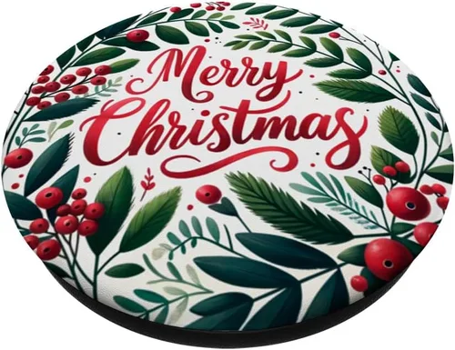Miniatura 2 de Feliz Navidad divertida cita para los amantes de la Navidad PopSockets Standard PopGrip