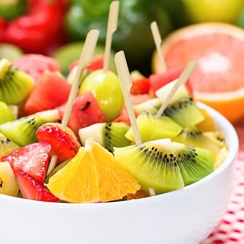 Miniatura 7 de Brochetas de bambú de 9 cm 100 piezas, palillos de dientes anchos y planos de madera de bambú para cóctel, malvaviscos, frutas, parrilla, bebidas