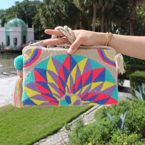 Miniatura 5 de B Dreams - Bolso de mano Wayuu cruzado -100% hecho a mano colombiana boho con correa