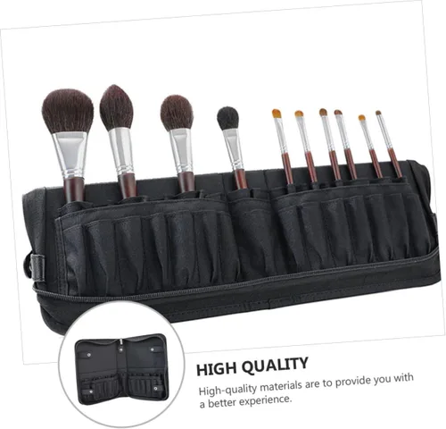 Miniatura 4 de VICASKY Slot Multipurpose Makeup Brush Holder Organizer Pouch Large Capacity Cosmetic Brush Case Travel Friendly Easy Access Cosmetic Storage for