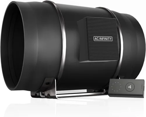 Miniatura 12 de AC Infinity CLOUDLINE H4, ventilador silencioso de conducto en línea de 4 pulgadas con controlador de velocidad, ventilador de ventilación a prueba