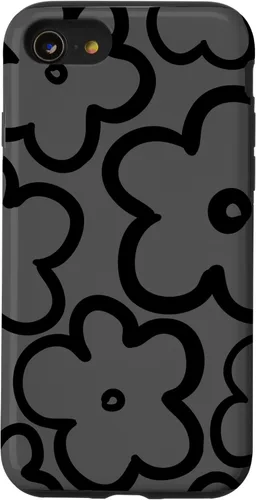 Miniatura 18 de Cute Flower Pattern Wildflower Charcoal Grey Black Floral Case for iPhone 17