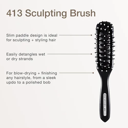 Miniatura 2 de Paul Mitchell Pro Tools 413 Sculpting Brush, Classic Hair Brush for Detangling, Sculpting + Styling Wet or Dry Hair