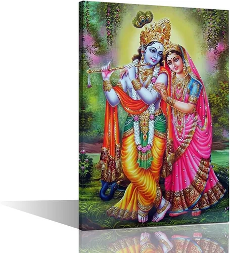 Miniatura 38 de TUMOVO Lord Ganesha - Decoración de pared Ganapati de Deidad india, cuadros impresos en lienzo, pósteres de pintura hinduismo cultural hindú