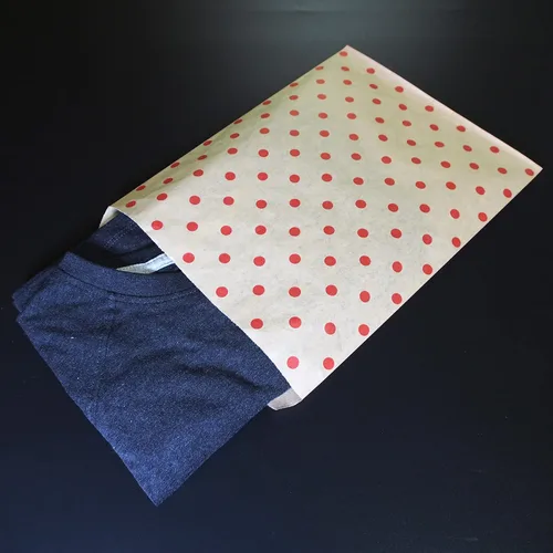 Miniatura 5 de CuteBox Bolsas de regalo de papel plano con lunares rojos (8.5 x 11 pulgadas) para mercancía, manualidades, recuerdos de fiesta, venta al por menor