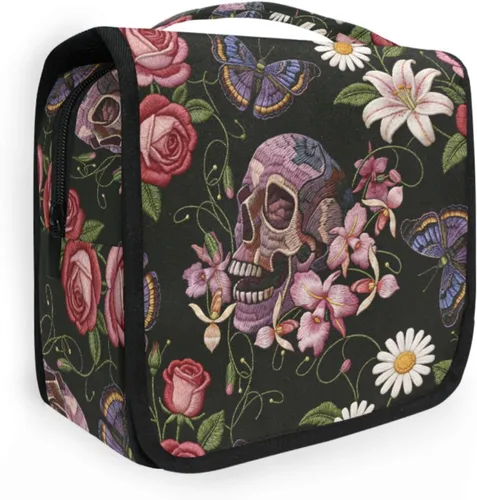 Miniatura 33 de MNSRUU Hanging Toiletry Bag Goth Bats Moons and Stars Travel Makeup bag for Toiletries Portable Travel Toiletry Organizer Cosmetic Bags with Hanging