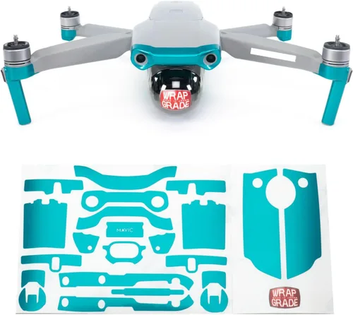 Miniatura 10 de Wrapgrade Funda compatible con DJI Mavic Air 2 Color de acento A (Airforce Silver)