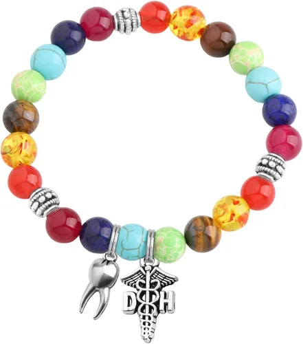 Miniatura 2 de WSNANG Regalo de dentista RDH Registrado Higienista Dental Pulsera de Oración Higienista Dental Regalo de Oración Dentista Regalos de Graduación