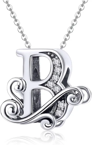 Miniatura 5 de Plata de ley 925 maciza con piedras cúbicas opciones de regalo completas AZ alfabeto encantador letras abalorios para pulseras europeas Pandora