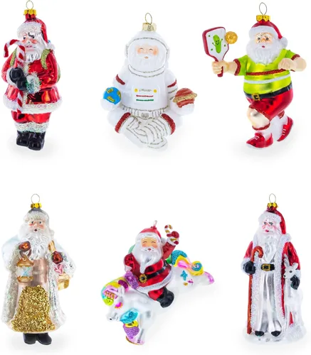 Miniatura 5 de Adorno navideño de cristal de reno de lujo