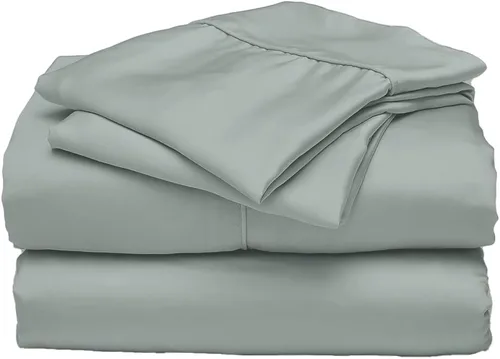 Miniatura 10 de ettitude Juego de sábanas 100% lyocel de bambú orgánico – Sábanas de satén sedosas, refrescantes y transpirables con bolsillos profundos, ropa
