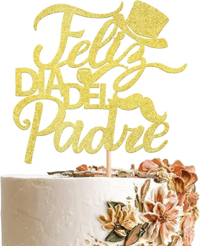 Miniatura 9 de Rsstarxi Paquete de 24 adornos para cupcakes con purpurina negra para el Día del Padre, para el Día del Padre, decoración de tartas, suministros