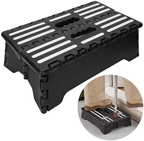Miniatura 8 de Taburete plegable, reposapiés plegable, portátil, compacto y plegable, taburete plegable para niños y adultos, taburete para baño, jardín, cocina