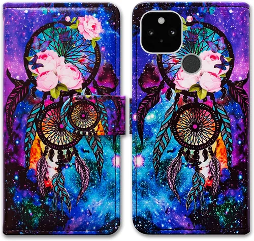 Miniatura 14 de Bcov Funda para Pixel 5a 5G, diseño de pájaro negro y verde con tapa para teléfono, con ranura para tarjetas, soporte para Google Pixel 5a 5G 2021