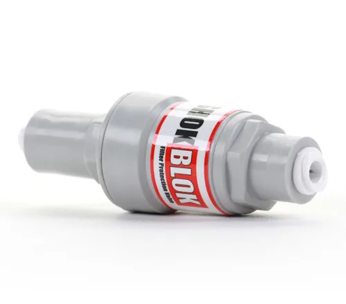 Miniatura 2 de Shok Blok SB-FPV-125 - Válvula de protección para filtro de agua para sistemas de ósmosis inversa y filtros - puertos QC de 1/4 pulgadas, 125 PSI