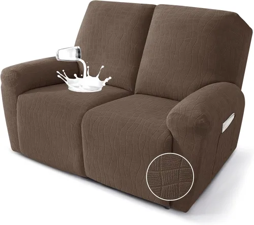 Miniatura 25 de MAXIJIN Fundas impermeables para sillas reclinables pequeñas de 3 piezas, fundas reclinables que se mantienen en su lugar, fundas reclinables Lazy