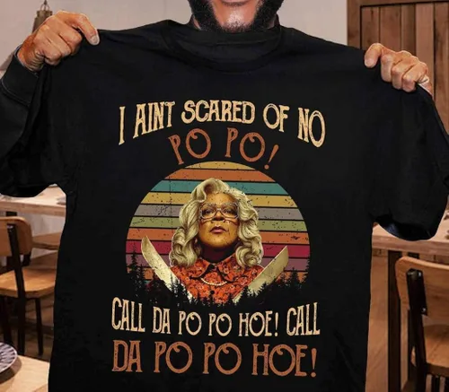 Miniatura 4 de I Aint Scared Of No Po Po Call Da Po Po Hoe, Call The Po Po, Call The Po Hoe Madea Funny Meme, Retro Vintage T-Shirt, Funny Sarcasm, Tank Top