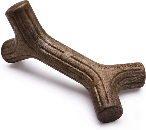 Miniatura 46 de Benebone Bacon Stick - Juguete masticable duradero para perros masticadores agresivos, tocino real, fabricado en Estados Unidos, mediano