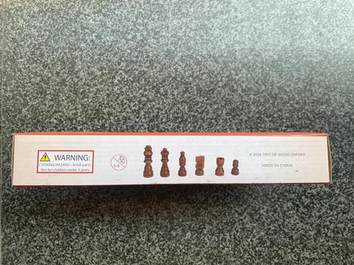 Miniatura 7 de TOWO - Juego de ajedrez 3 en 1 de backgammon de ajedrez – Tablero de ajedrez plegable de madera, juego de mesa portátil de viaje familiar para niños