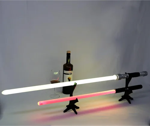 Miniatura 5 de Soporte de acrílico para sable de luz perfecto para sable de luz Jedi, soporte de sable de luz resistente, soporte de sable de luz de dos niveles