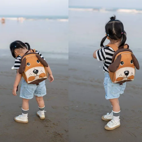 Miniatura 29 de Yodo, Bolsa para almuerzo aislada y mochila preescolar infantil, con correa de arnés de seguridad para niños o niñas, Dinosaur