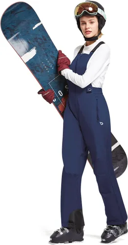Miniatura 5 de BALEAF Overol con peto de esquí impermeable aislado para mujer, pantalón de snowboard a prueba de viento