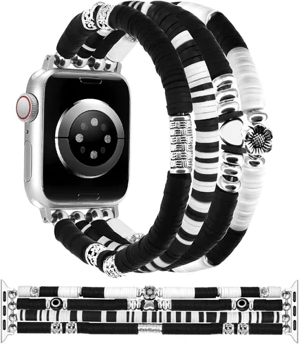 Miniatura 25 de JR.DM Correa de reloj de Halloween Compatible con Apple Watch de 38 mm, 40 mm, 41 mm, 44 mm, 42 mm, 45 mm, 46 mm, linda, preppy, hecha a mano