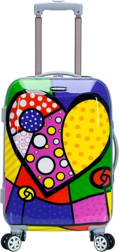 Miniatura 2 de Rockland Melbourne Hardside - Maleta con ruedas giratorias expandibles, corazón, 2 piezas (20"28"), Corazón, Maleta giratoria extensible Melbourne