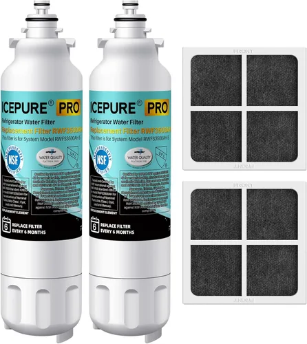 Miniatura 11 de ICEPURE Filtro de agua alcalino para refrigerador ADQ73613401 y reemplazo del filtro de aire para LG LT800P, LT800PC, ADQ75795104, ADQ736134