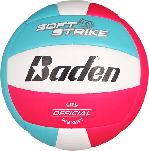 Miniatura 8 de Baden Soft Strike Voleibol Recreativo de Cuero Sintético Amortiguado Interior/Exterior para Principiantes y Jóvenes Tamaño Oficial
