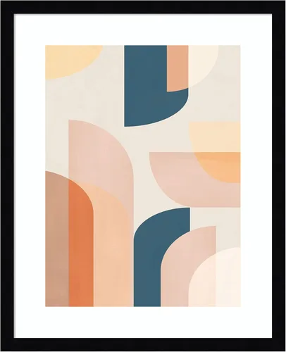 Miniatura 14 de Amanti Art Lienzo decorativo para pared, diseño geométrico retro de 41 x 31 pulgadas, por Kathrin Pienaar, arte abstracto para pared, decoración