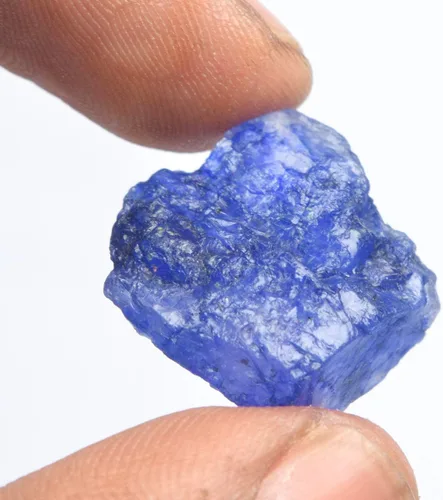 Miniatura 4 de GEMHUB Zafiro azul certificado Egl 20.00 Ct A grado natural Zafiro azul en bruto piedra preciosa para cabbing, Gema, azul