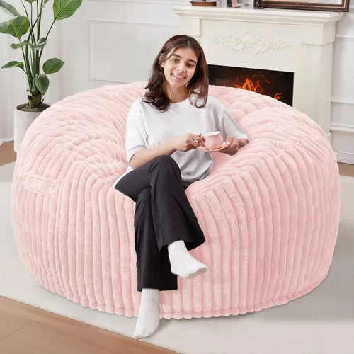 Miniatura 19 de Homguava Puf de 3 pies, puf grande de 3 pies, puf grande de 3 pies, puf grande para adultos con relleno de espuma viscoelástica, cómodos puf suave