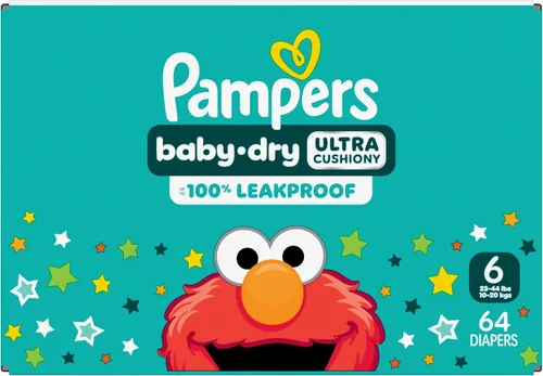Miniatura 11 de Pampers Pañales - Baby Dry - Tamaño 6, 64 unidades, pañal desechable absorbente para bebés (el embalaje puede variar)